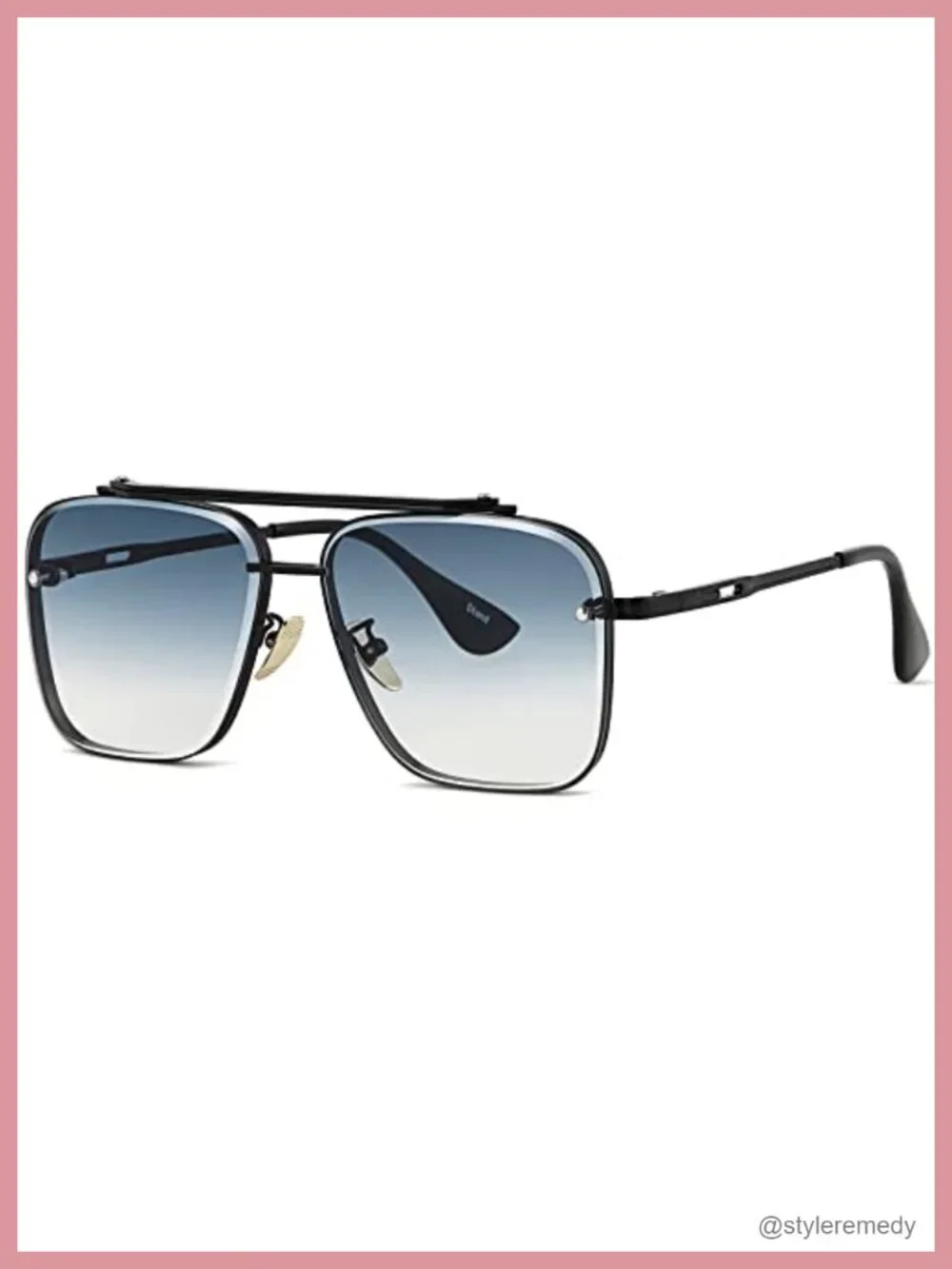 Vintage Metal Aviator Sunglasses UV400 Protection